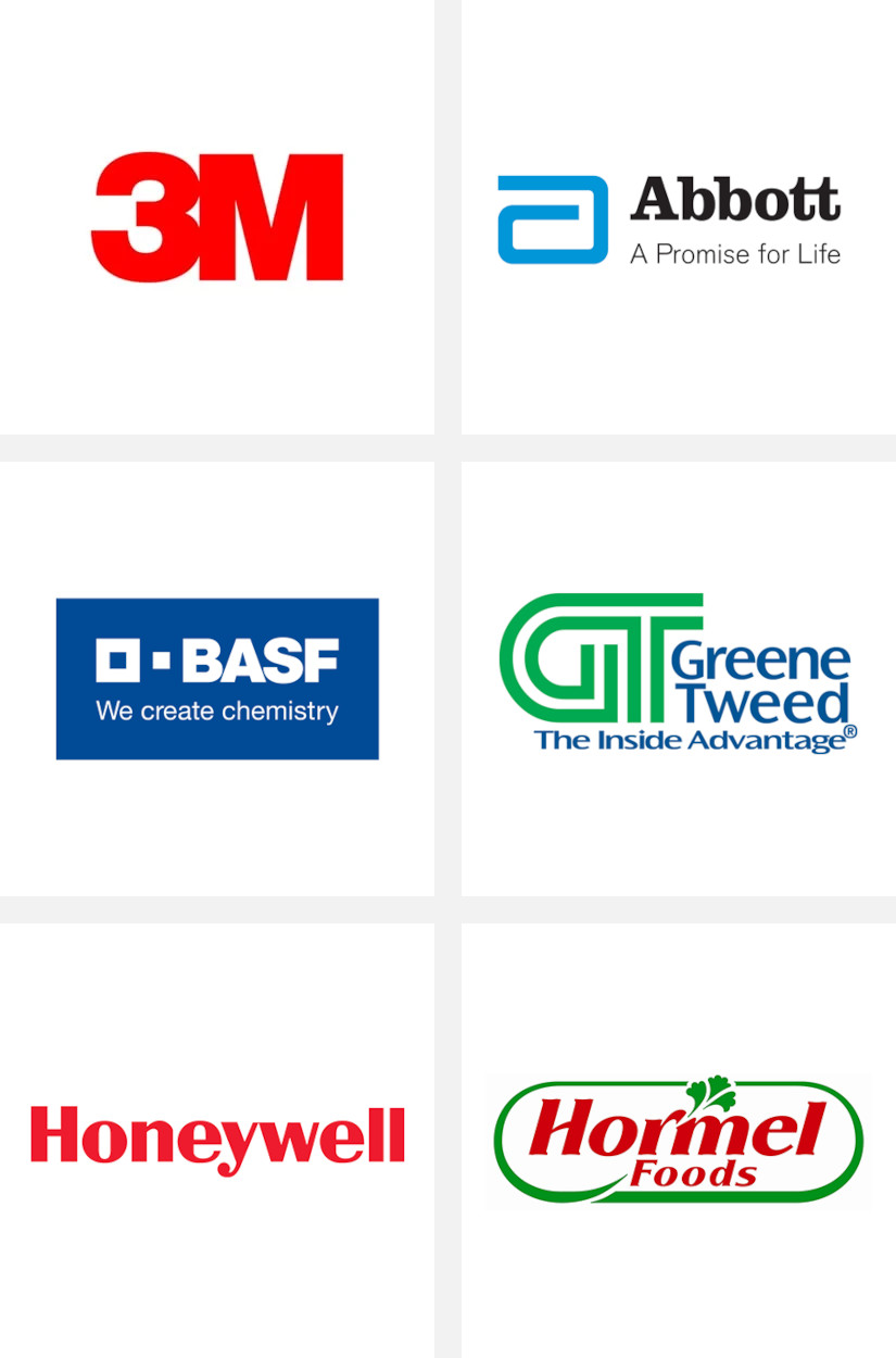 3M Abbott BASF GreenTweed Honeywell Hormel